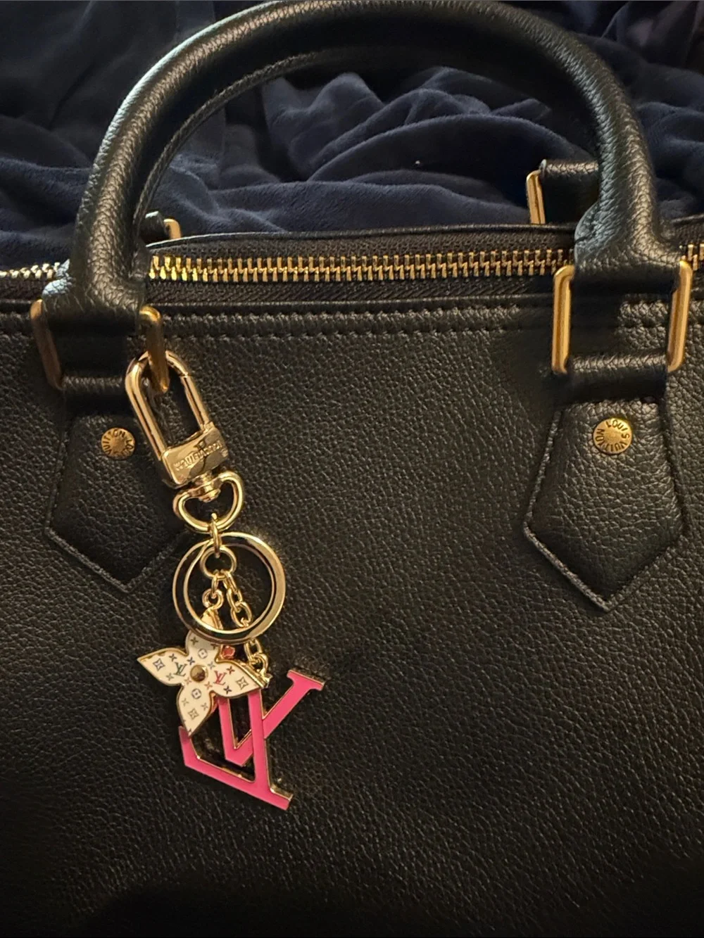 Louis Vuitton Black Leather Alma BB Satchel